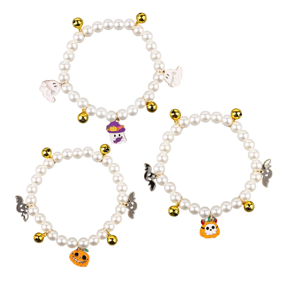 Collare di Halloween per gatti. Collana di perle per animali domestici